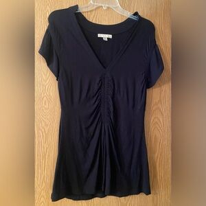 Elegant Black V-Neck Women's Top